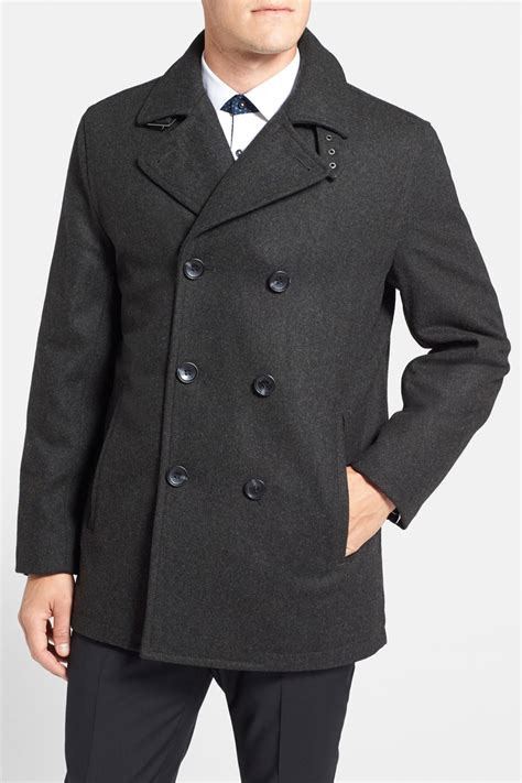 michael kors double breasted wool coat mens|Michael Kors coat outlet.